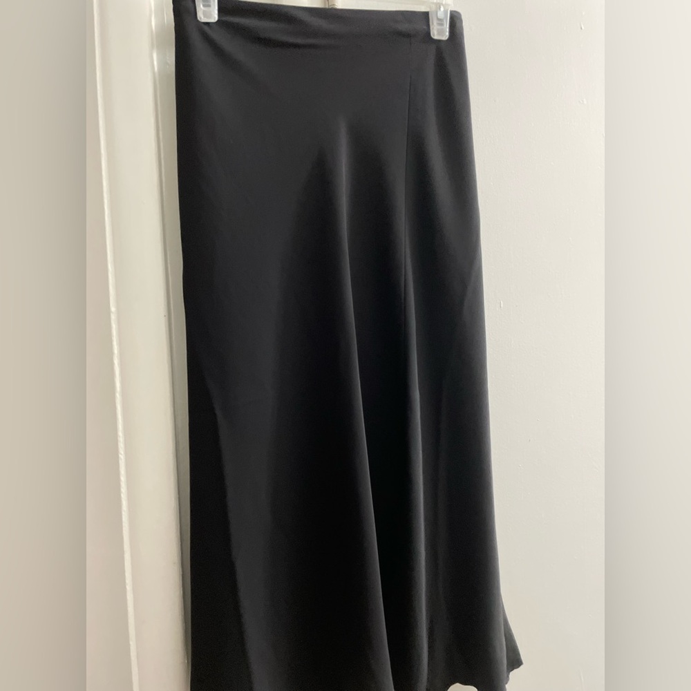 Time and Tru Black Maxi A-Line Skirt
